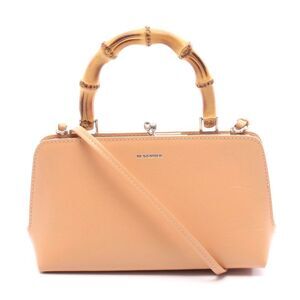 Jil Sander Goji Mini Bamboo Leather Handbag